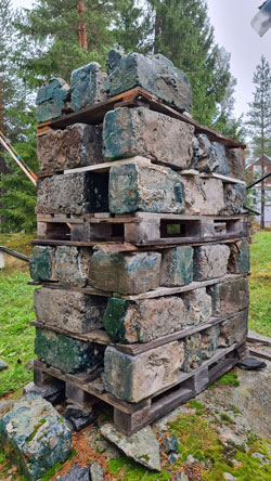 Slaggstensblock från Hörnefors Bruk
